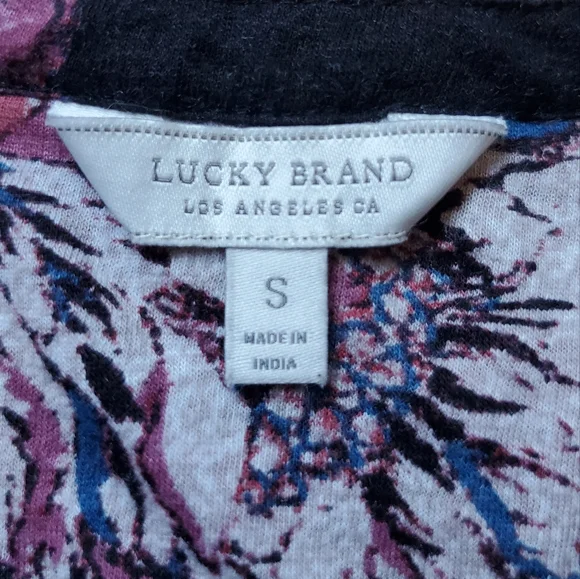 Lucky Brand Woman's Long Sleeve Floral Blouse Size S. - Picture 5 of 6